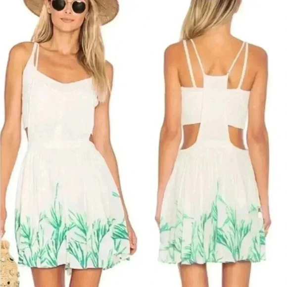 Free people Tropical Oasis Printed Jumper Dress XS - Picture 2 of 6